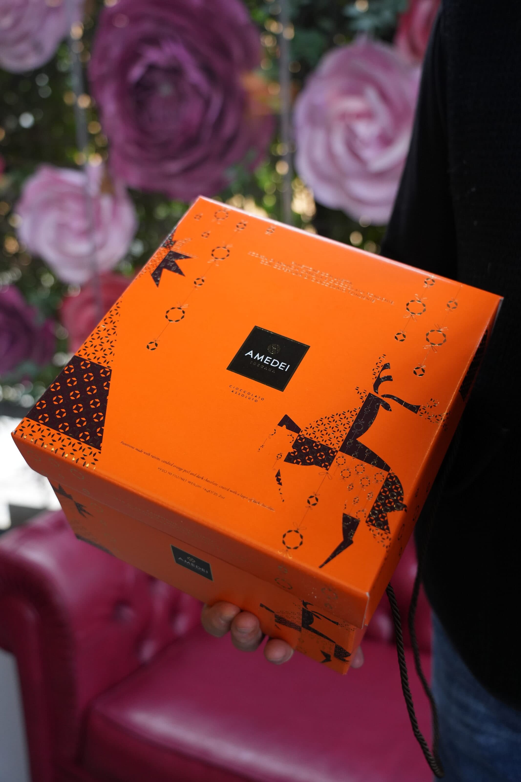 Una scatola regalo di cioccolato Amedei